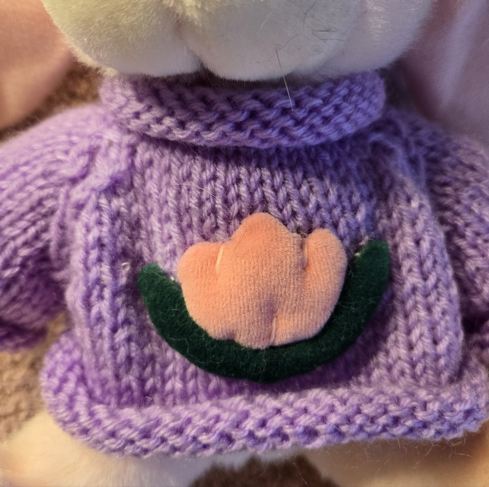 Plush Easter Rabbit  9 1/2" - Picture 2 of 6